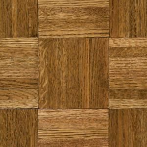Bruce Natural Oak Parquet Spice Brown 5/16 in. Thick x 12 in. Wide x 12 in. Length Hardwood Flooring (25 sq. ft. /case) 152170