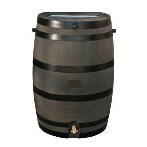 50 gal. Rain Barrel with Woodgrain Brass Spigot 55100006005681