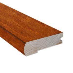 Millstead Handscraped Maple Nutmeg/Spice 0.81 in. Thick x 2.37 in. Wide x 78 in. Length Hardwood Flush Mount Stair Nose Molding LM6513
