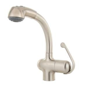 GROHE Ladylux Plus Single Handle Pull Out Sprayer Kitchen Faucet in Stainless Steel 33759SD0