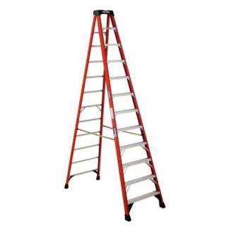 Werner 12 ft. Fiberglass Step Ladder with 300 lb. Load Capacity Type IA Duty Rating NXT1A12