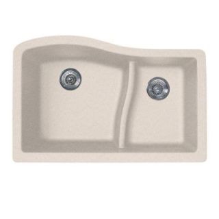 Swan Undermount 32x21x10 0 Hole Double Bowl Kitchen Sink in Granito QU03322LS.076