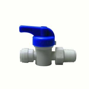 Watts Quick Connect 3/8 in. x 3/8 in. Plastic MIP Straight Valve PL 3042