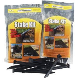 Master Mark 10 in. A.B.S. Plastic Anchor Stake Kit for Landscape Edging (20 Pack) 12120
