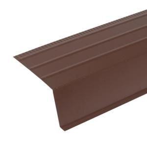 Amerimax Home Products 10 ft. Musket Brown Aluminum Roof Apron  Flashing 5507559120