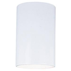 Sea Gull Lighting Bullets Collection 1 Light Outdoor White Ceiling Cylinder 8438 15