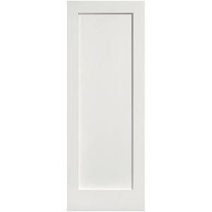 Masonite Crown MDF Smooth 1 Panel Solid Core Primed Composite Prehung Interior Door 13950