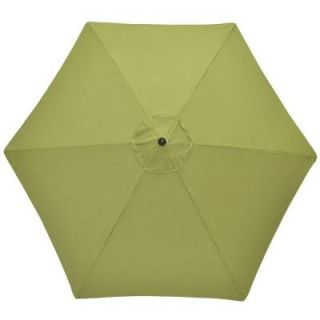 Hampton Bay 9 ft. Aluminum Patio Umbrella in Spectrum Cilantro Sunbrella DISCONTINUED 9938 01502100