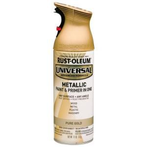 Rust Oleum Universal 11 oz. All Surface Metallic Pure Gold Spray Paint and Primer in One 261399