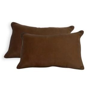Peak Season Brown Outdoor Lumbar Pillow (2 Pack) DISCONTINUED 1002 02253802