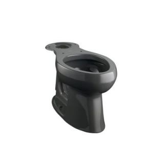 KOHLER Highline Comfort Height Elongated Toilet Bowl Only with Lugs in Black Black K 4199 L 7