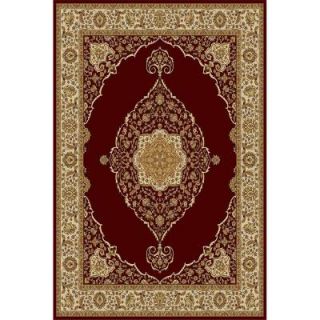 Home Dynamix Bazaar Emy Red/Ivory 7 ft. 10 in. x 10 ft. 1 in. Area Rug 1 HD2587 215