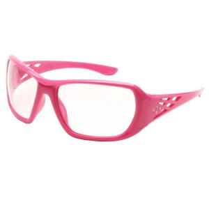 Girl Power At Work Rose Ladies Eye Protection with Clear Lens and Pink Frame 17953