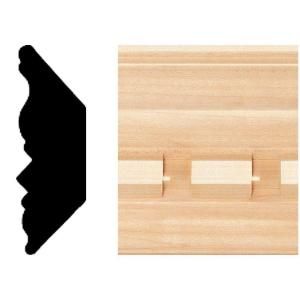 House of Fara 3/4 in. x 2 1/4 in. x 8 ft. Hardwood Dentil Crown Moulding DISCONTINUED 663