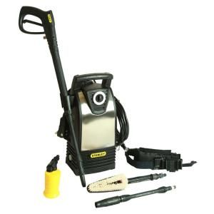 Stanley 1600 2250 PSI 1.4 GPM Direct Drive Electric Pressure Washer with High Pressure Variable Spray Gun and Bonus Turbo Wand P1600S BB