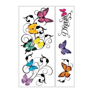 Sticky Pix Removable and Repositionable Ultimate Wall Sticker Mini Mural Appliques Butterfly WA 1001E
