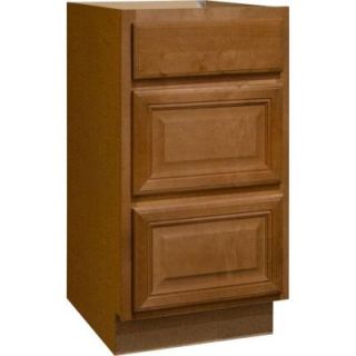 Hampton Bay 18x34.5x24 in. Drawer Base Cabinet with Ball Bearing Drawer Glides in Cambria Harvest KDB18 CHR