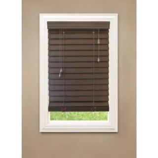 Home Decorators Collection Espresso 2 1/2 in. Premium Faux Wood Blind, 72 in. Length (Price Varies by Size) 10793478072699