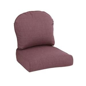 Hampton Bay Walnut Creek Purple Replacement Outdoor Lounge Chair Cushion (2 Pack) FRS62265 CP