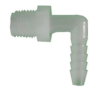Watts 3/8 in. x 1/4 in. Plastic 90 Degree Barb x MPT Elbow A 295