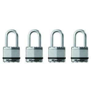 Master Lock Magnum 1 3/4 in. Laminated Steel Padlock with 1 1/2 in. Shackle (4 Pack) M1XQLFCCSEN
