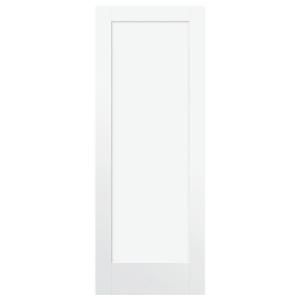 Steves & Sons Ultra 1 Panel MDF Primed White Interior Door Slab L64M1NNNAC99