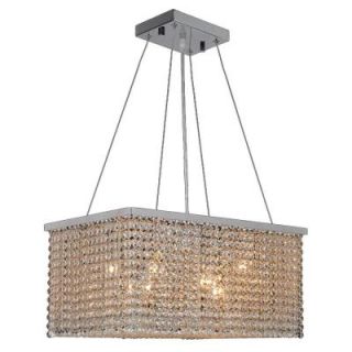 Worldwide Lighting Prism Collection 8 Light Chrome Chandelier W83749C20