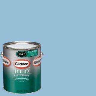 Glidden DUO 1 gal. #GLB11 01F French Country Blue Eggshell Interior Paint with Primer GLB11 01E