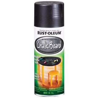 Rust Oleum Specialty 11 oz. Chalkboard Flat Black Spray Paint 1913830
