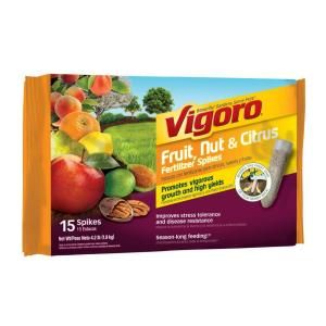 Vigoro 15 ct. Fruit, Nut and Citrus Fertilizer Spikes 154306