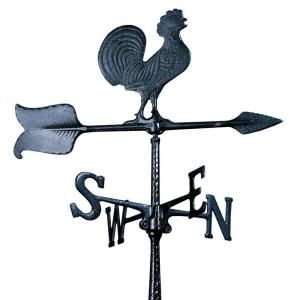 Whitehall Black 24 in. Rooster Accent Weathervane 00067