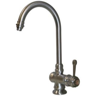 Whitehaus Single Handle Kitchen Faucet in Titanium WH17606 TIT