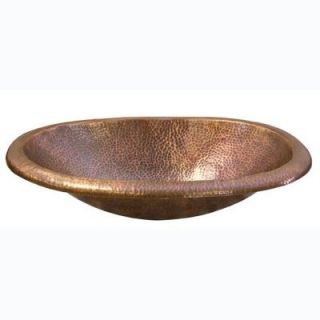 Barclay Products Undermount Bathroom Sink Basin in Hammered Antique Copper 6842 AC