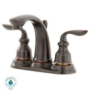 Pfister Avalon 4 in. 2 Handle High Arc Bathroom Faucet in Tuscan Bronze F 048 CB0Y