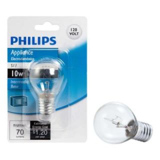 Philips 10 Watt Incandescent S11 Hi Intensity Intermediate Base Light Bulb 415299