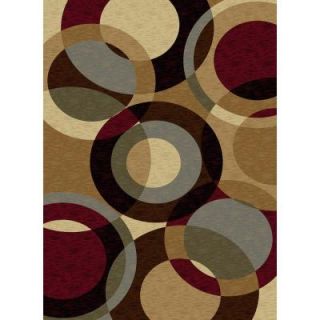 Tayse Rugs Festival Multi 5 ft. 3 in. x 7 ft. 3 in. Contemporary Area Rug 8740  Multi  5x8