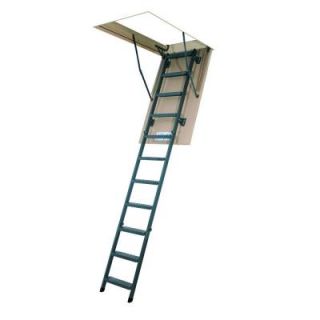 Fakro 47 in. x 25 in. x 8 ft. 11 in. Insulated Steel Attic Ladder with 350 lb. Load Capacity Type IA Duty Rating 66866
