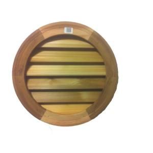 Als Millworks 18 in. Wood Round Louver Vent V 102 18VCD