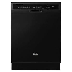 Whirlpool Front Control Dishwasher in Black with Stainless Steel Tub WDF550SAAB