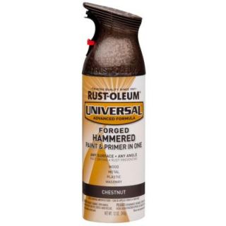 Rust Oleum Universal 12 oz. All Surface Forged Hammered Chestnut Spray Paint and Primer in One 271479