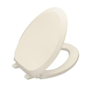 KOHLER Grip Tight French Curve Q3 Elongated Toilet Seat in Almond K 4713 47