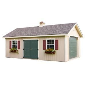 HomePlace Structures 14 ft. x 24 ft. Statesman Garage without Floor LK1424