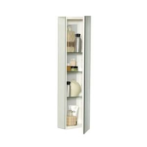 Zenith Over the Mirror 10 in. W Surface Mount Medicine Cabinet with Frameless Beveled Mirror MB536BB