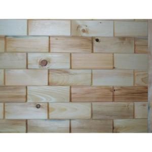 Rustix Woodbrix 3 in. x 8 in. Northeastern White Pine Wooden Wall Tile #CKP 31621