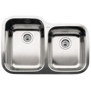Blanco Supreme Undermount Stainless Steel 31.3x20.9x8 0 Hole 1 3/4 Bowl Kitchen Sink 440234