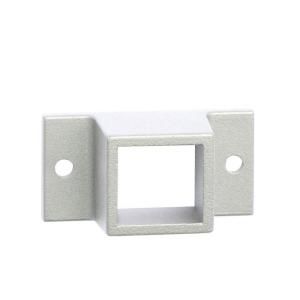 Allure Aluminum 1 in. x 1 in. White Fixed Wall Flange DT2535 WH