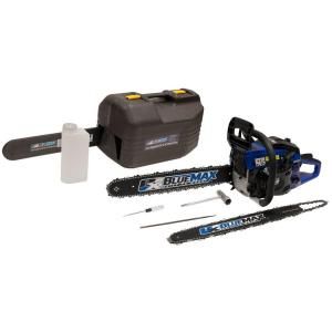 Blue Max 14/20 in. 45 cc Gas Chainsaw Combo with Blow Molded Case 8902