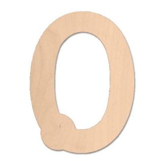 Design Craft MIllworks 8 in. Baltic Birch Bubble Wood Letter (O) 47050