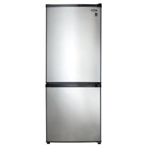 Danby 9.2 cu. ft. Bottom Mount Refrigerator in Spotless Steel DFF261BSLDB