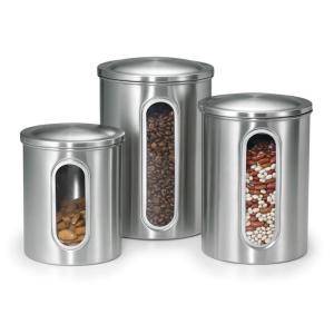 Polder 3 Piece Stainless Steel Canister Set 3346 75RM 